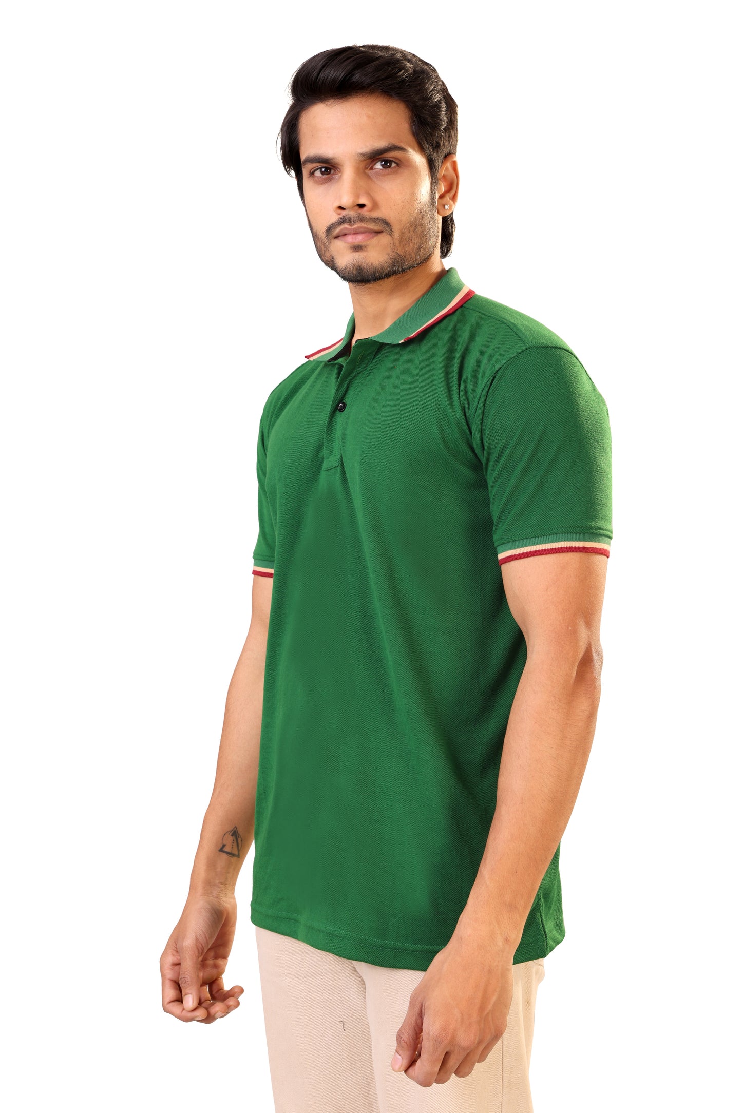 Tim Cooper Classic Green Polo T-Shirt for Men