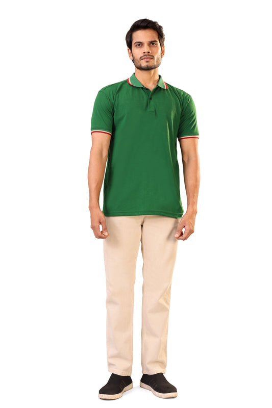 Tim Cooper Classic Green Polo T-Shirt for Men