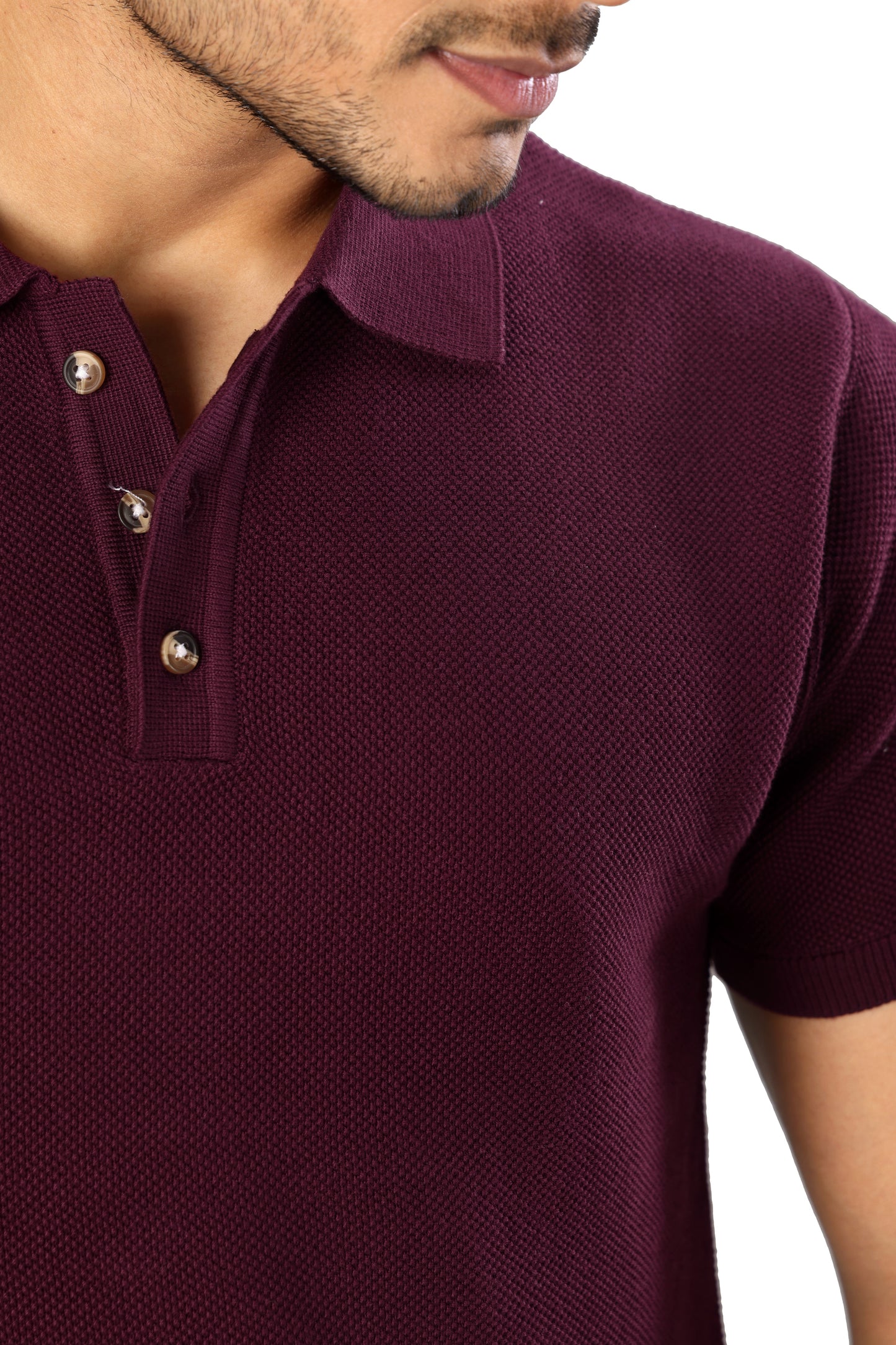 Tim Cooper Switzerland Men’s Maroon Short-Sleeve Polo T-Shirt