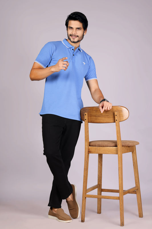 Tim Cooper Switzerland Classic Blue Men’s Polo T-Shirt