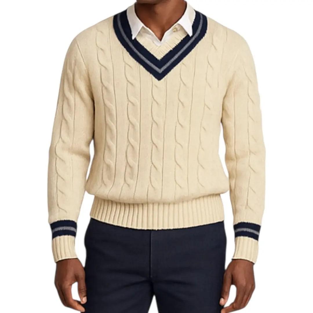 Tim Cooper Switzerland Classic Cricket-Inspired Sweater