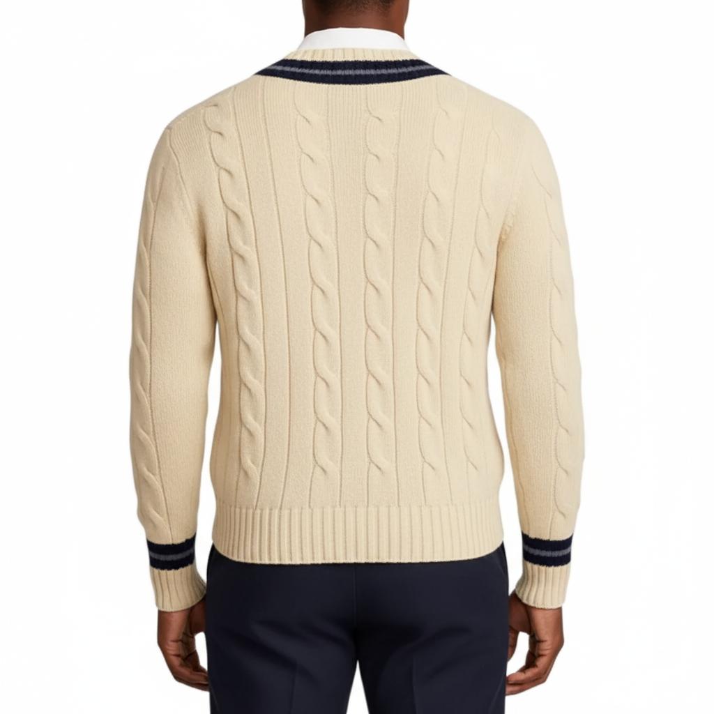 Tim Cooper Switzerland Classic Cricket-Inspired Sweater