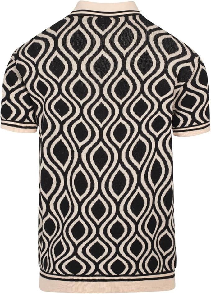 Tim Cooper Switzerland Retro Geometric Knit Sweat T-Shirt