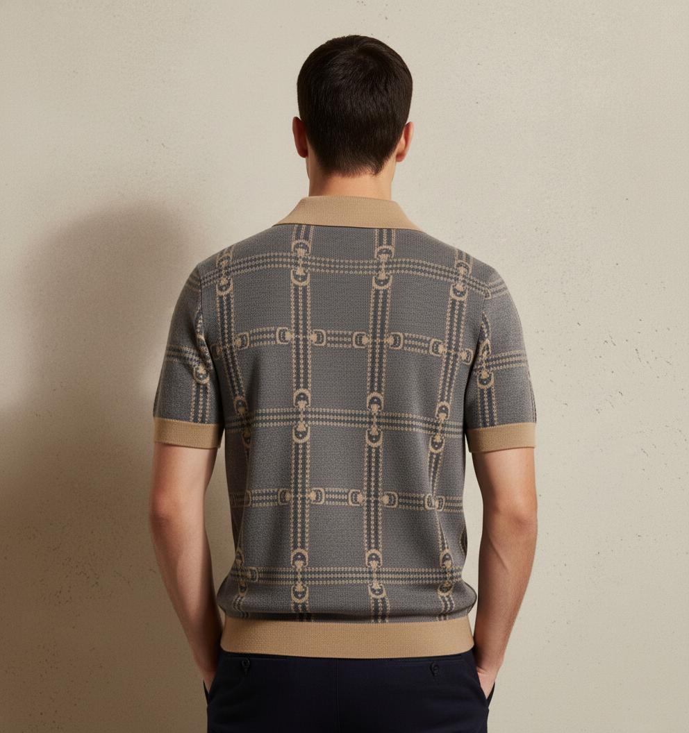 Tim Cooper Switzerland Designer-Inspired Patterned Sweat T-Shirt