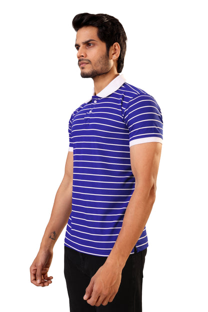 Tim Cooper Casual Striped Polo Look