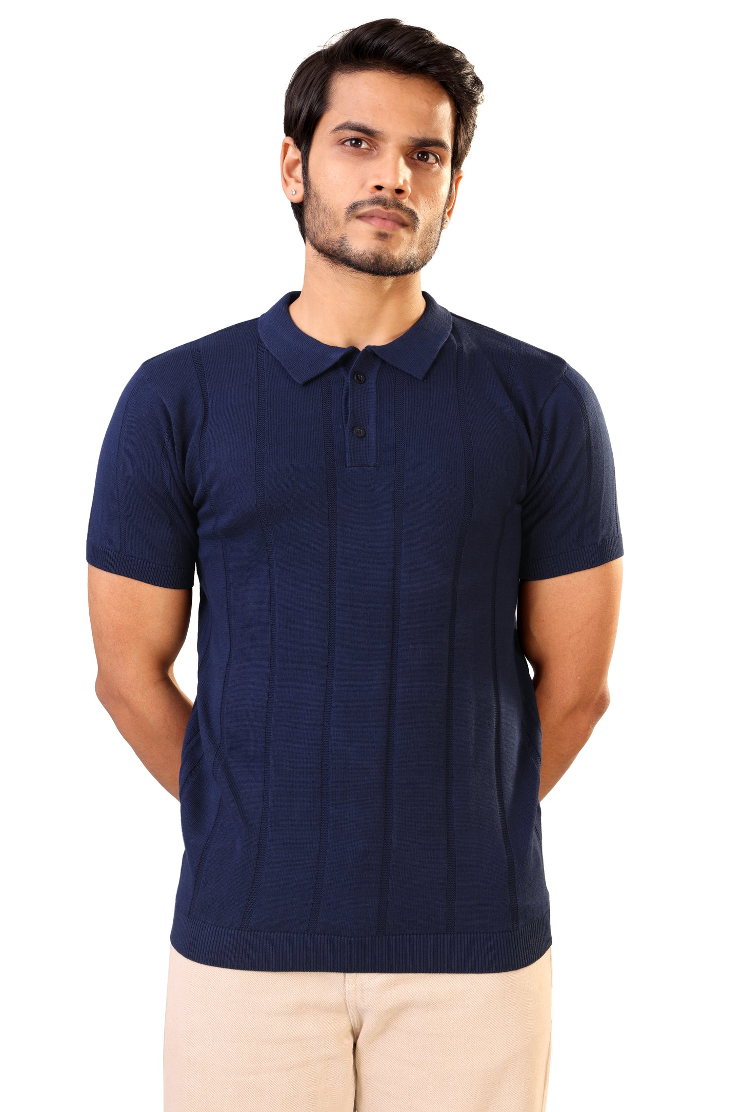 Tim Cooper Switzerland Men’s Navy Blue Short-Sleeve Sweat T-Shirt