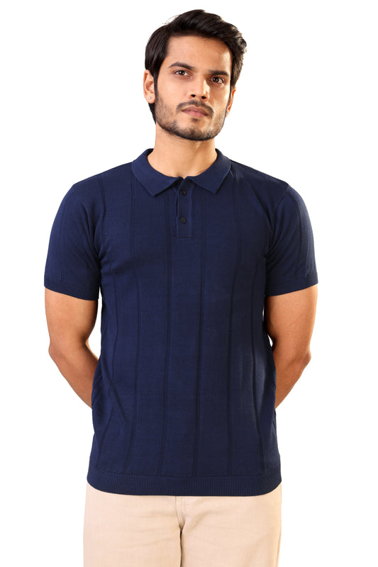 Tim Cooper Switzerland Men’s Navy Blue Short-Sleeve Sweat T-Shirt