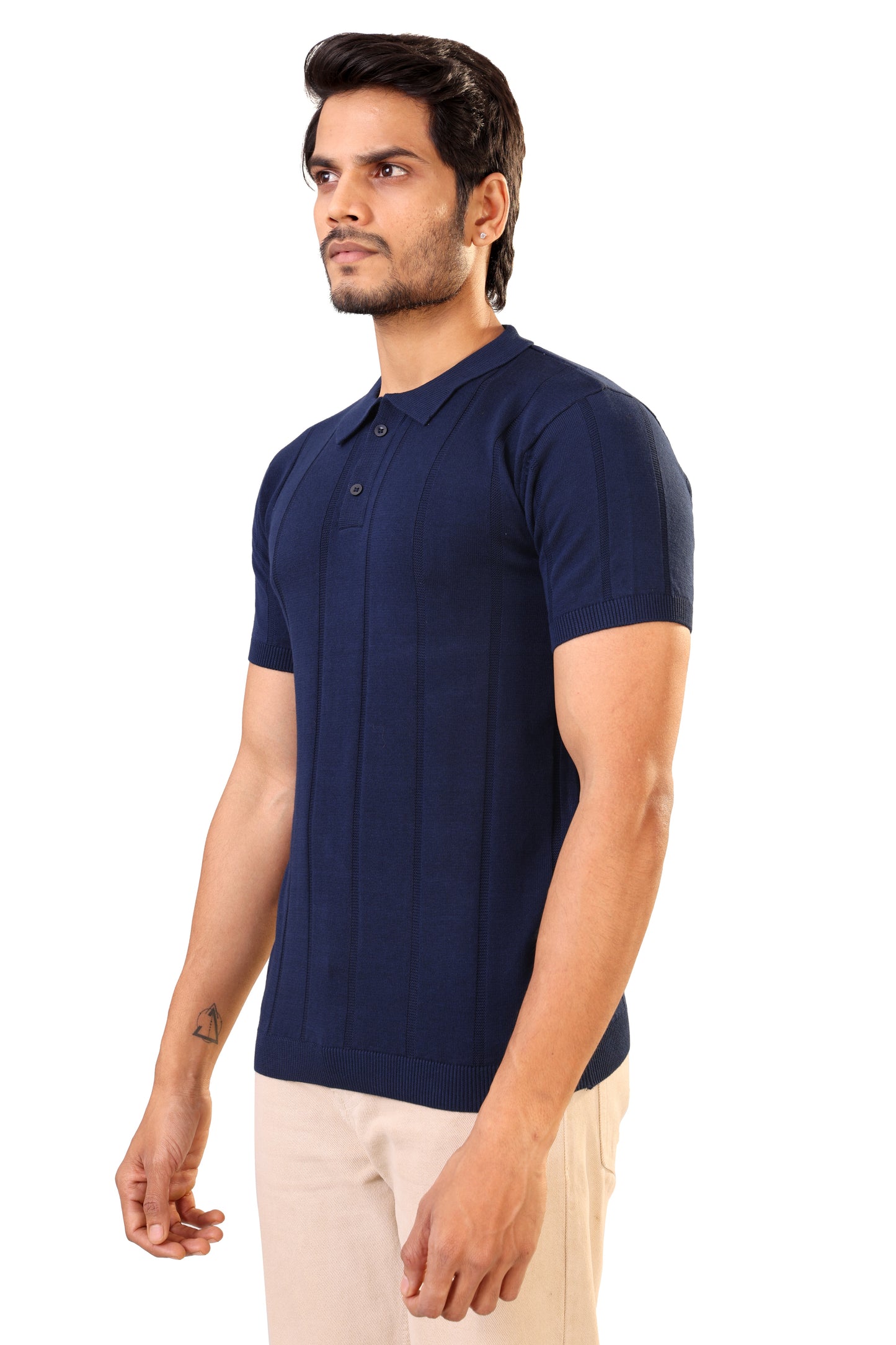 Tim Cooper Switzerland Men’s Navy Blue Short-Sleeve Sweat T-Shirt