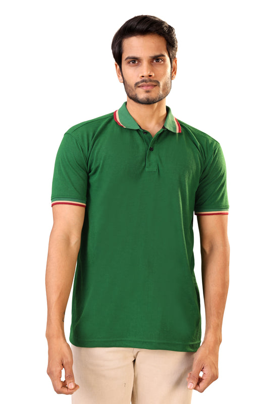 Tim Cooper Classic Green Polo T-Shirt for Men