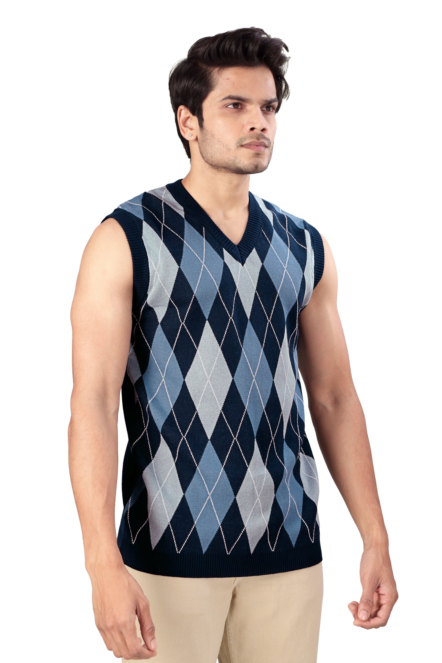 Tim Cooper Switzerland Man in Argyle Sweater Vest