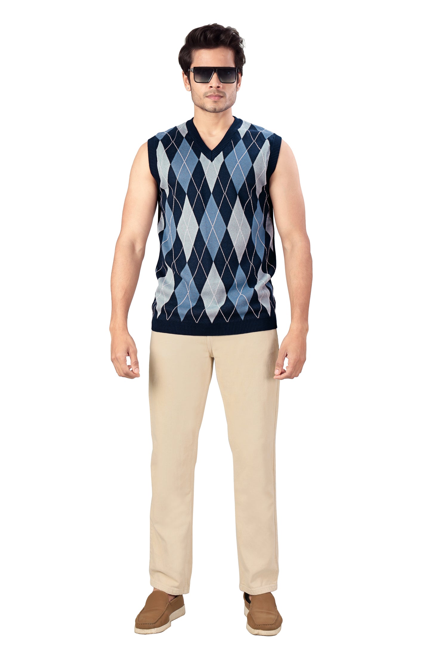 Tim Cooper Switzerland Man in Argyle Sweater Vest