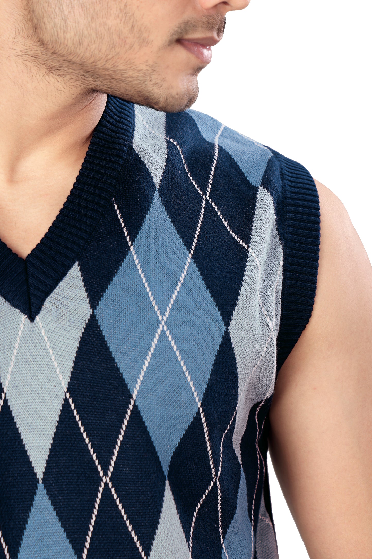 Tim Cooper Switzerland Man in Argyle Sweater Vest