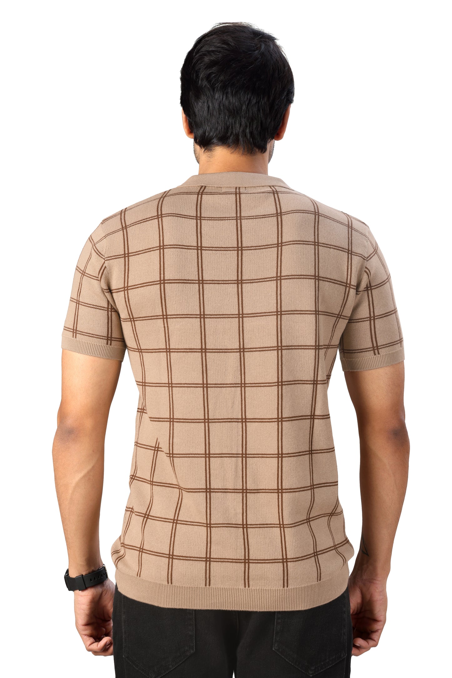 Tim Cooper Switzerland Men’s Beige Checkered Polo Style