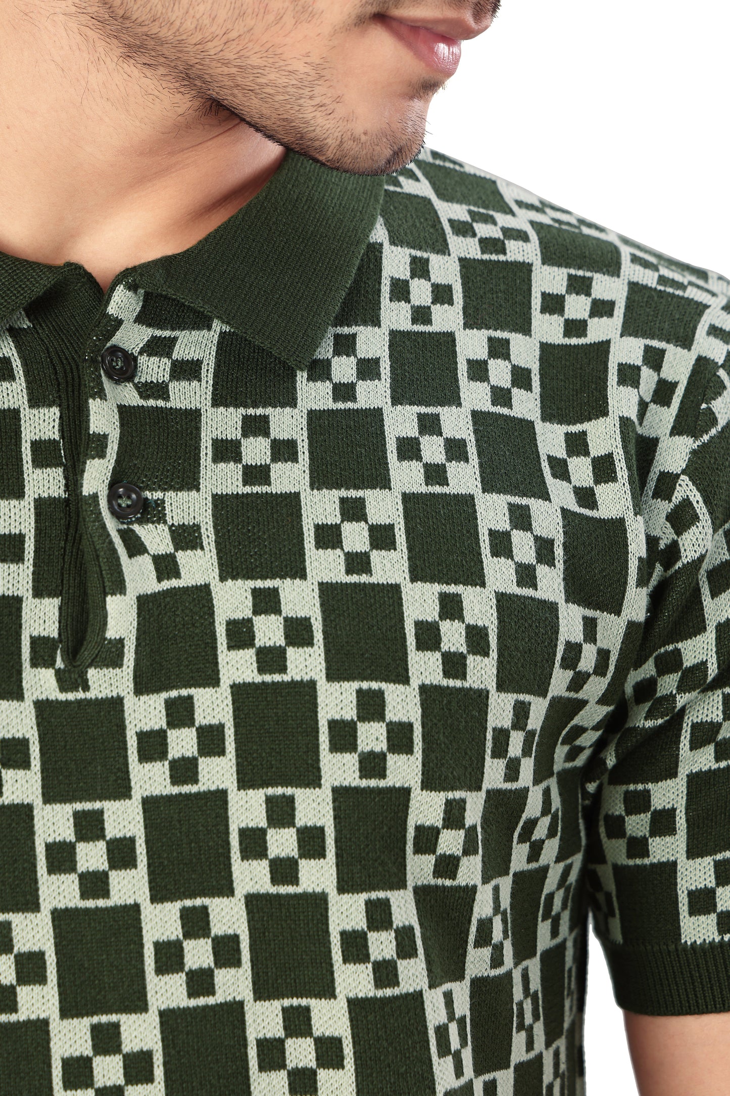 Tim Cooper Switzerland Men’s Olive Green Printed Polo T-Shirt