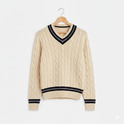 Tim Cooper Switzerland Classic Cricket-Inspired Sweater