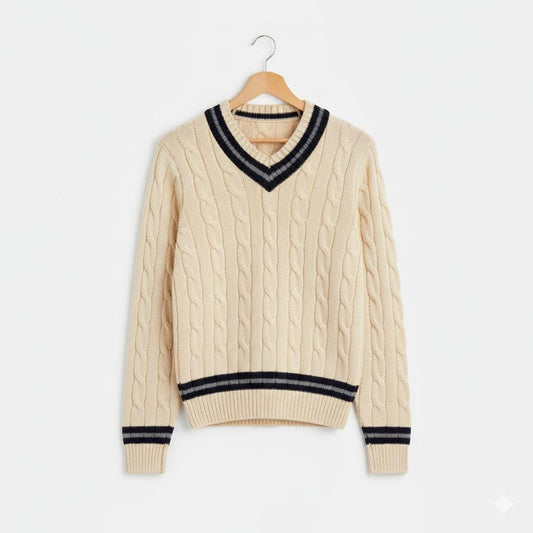 Tim Cooper Switzerland Classic Cricket-Inspired Sweater