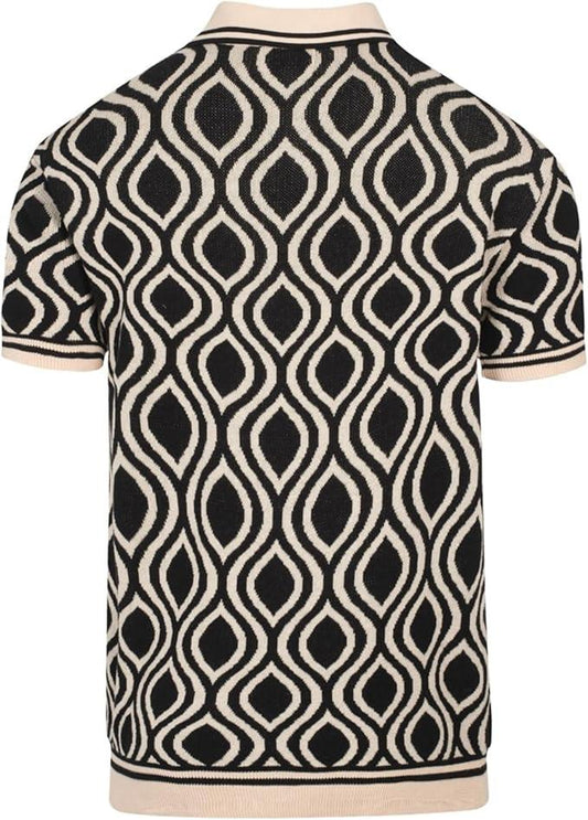 Tim Cooper Switzerland Retro Geometric Knit Sweat T-Shirt