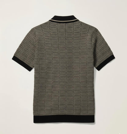 Tim Cooper Switzerland Retro Geometric Knit Sweat T-Shirt