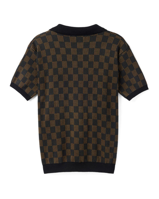 Tim Cooper Switzerland Checkerboard Knit Sweat T-Shirt