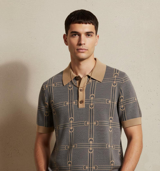 Tim Cooper Switzerland Designer-Inspired Patterned Sweat T-Shirt