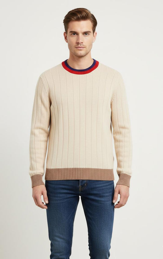 Tim Cooper Switzerland Ribbed Knit Crewneck Sweater