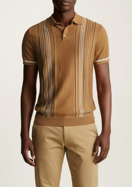Tim Cooper Switzerland Retro Striped Knit Sweat T-Shirt
