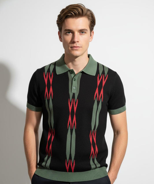 Tim Cooper Switzerland Retro-Inspired Knit Sweat T-Shirt