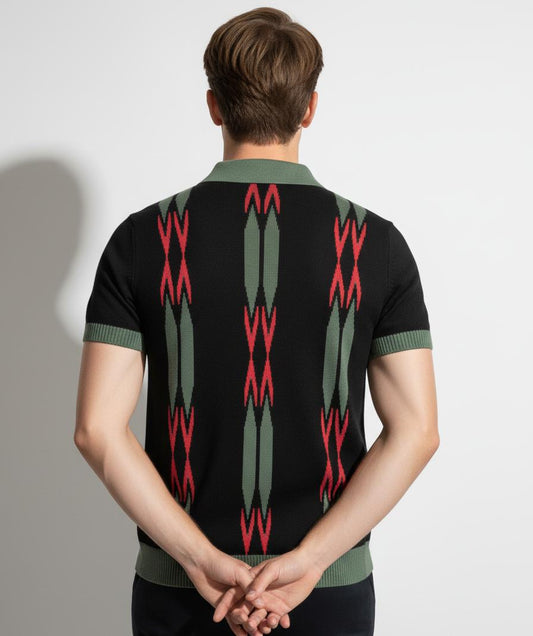 Tim Cooper Switzerland Retro-Inspired Knit Sweat T-Shirt
