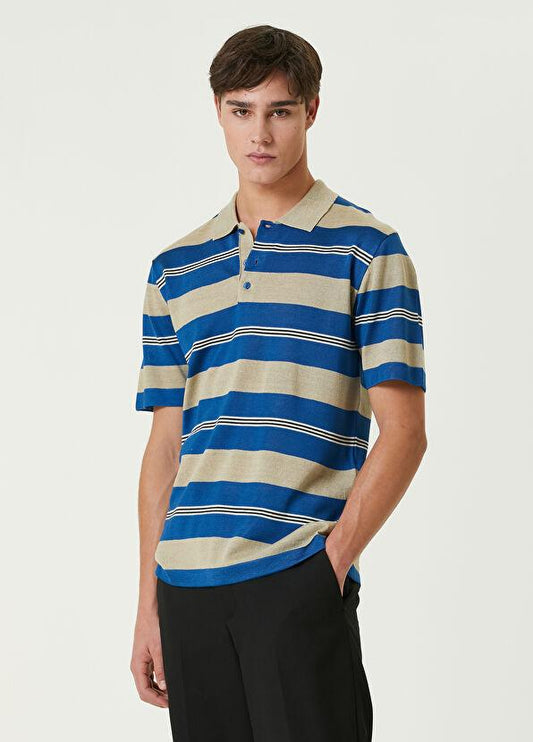 Tim Cooper Switzerland Striped Short Sleeve Sweat T-Shirt
